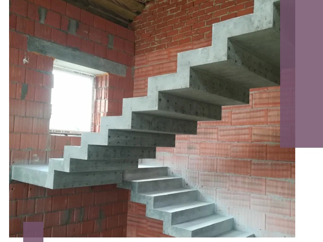 Бетонные лестницы под ключ в Крымске: монтаж, демонтаж, ремонт