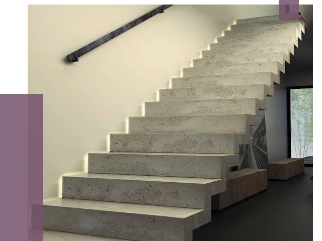 Облицовка бетонных лестниц в Крымске от 4663 руб/м2