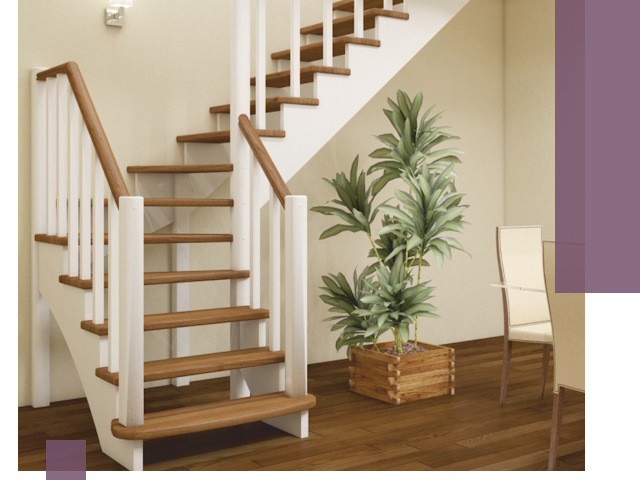 Г-образные лестницы под ключ в Крымске — изготовление и монтаж