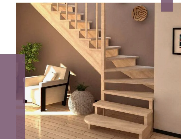 Изготовление Г-образных лестниц в Крымске от 19172 руб. 