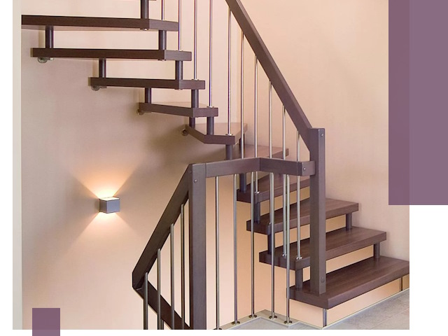 Изготовление лестниц на больцах в Крымске под ключ