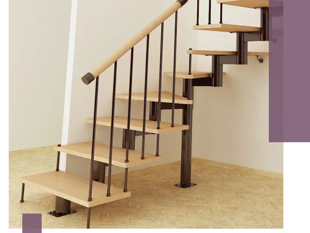 Монтаж лестниц на больцах в Крымске — быстро и надежно