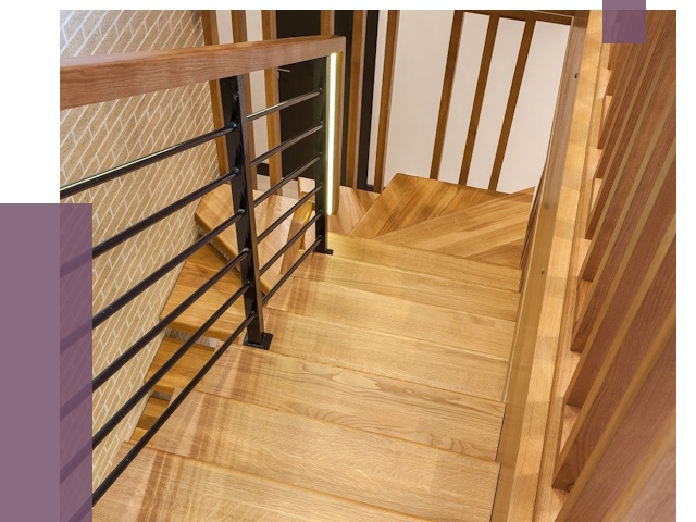 Лестницы из ясеня в Крымске под ключ от 10156 руб. 