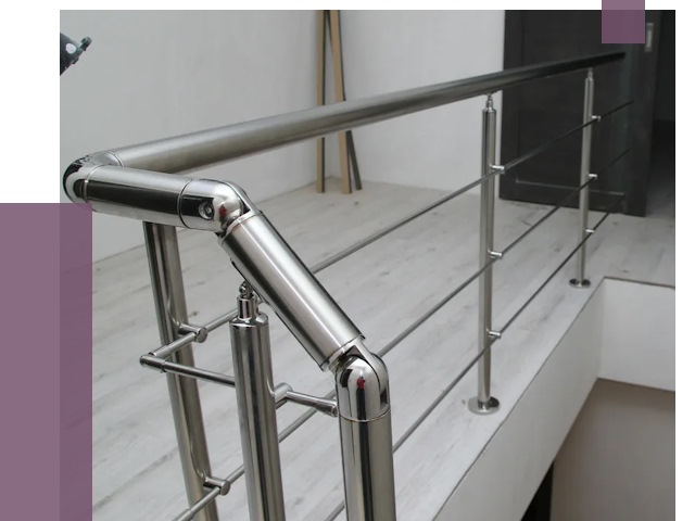 Перила из нержавеющей стали в Крымске от 9119 руб. под ключ | ПРОЛЁТ-Крм