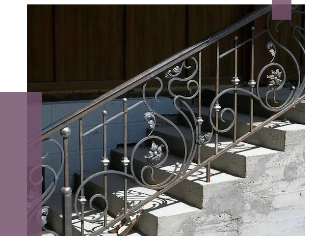 Кованые перила в Крымске от 8809 руб. под ключ — качество от ПРОЛЁТ-Крм