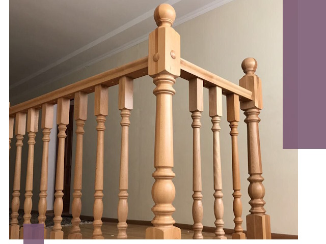 Деревянные перила на заказ в Крымске: монтаж и изготовление