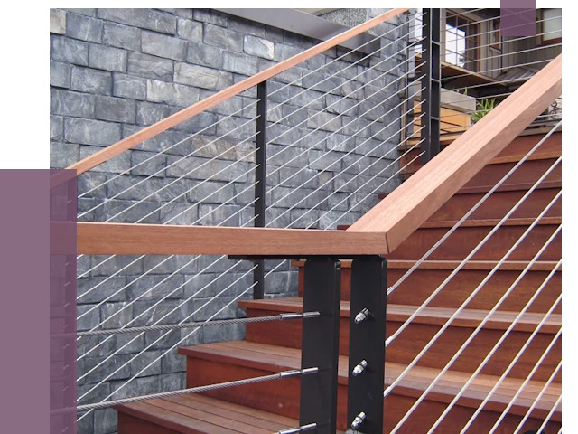 Тросовые перила под ключ в Крымске от 7876 руб. 