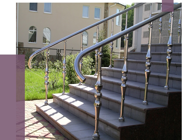 Перила для крыльца в Крымске от 10881 руб. — монтаж ПРОЛЁТ-Крм