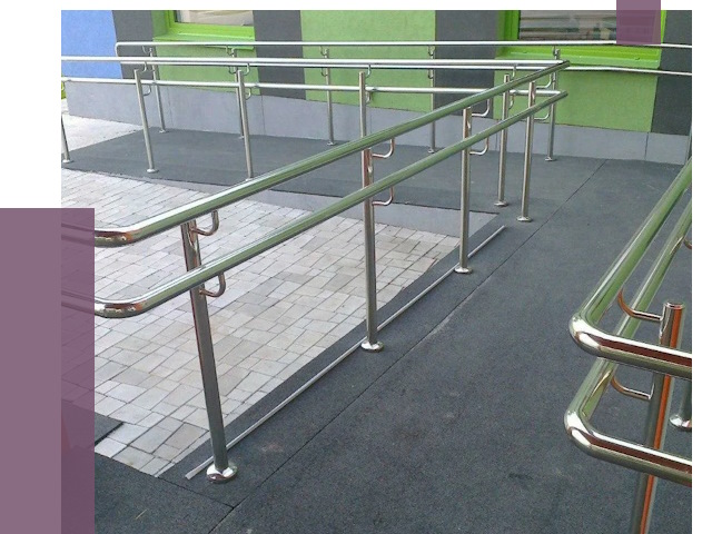 Ограждения пандусов в Крымске от 4404 руб. монтаж | ПРОЛЁТ-Крм