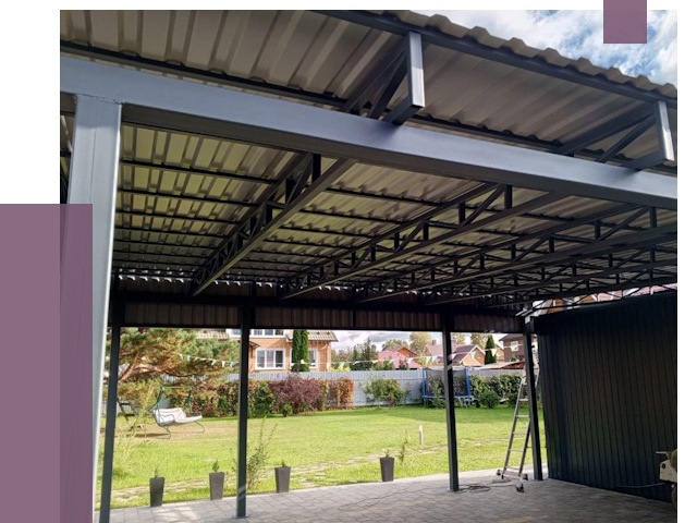 Монтаж навесов в Крымске от 7461 руб. — установка навеса | ПРОЛЁТ-Крм