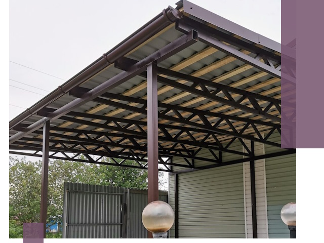 Навесы под ключ в Крымске: изготовление, монтаж и гарантия