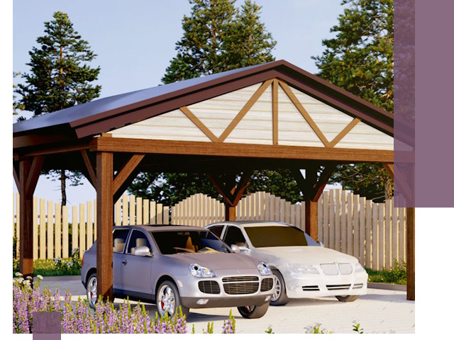 Навесы для автомобиля в Крымске — изготовление и монтаж