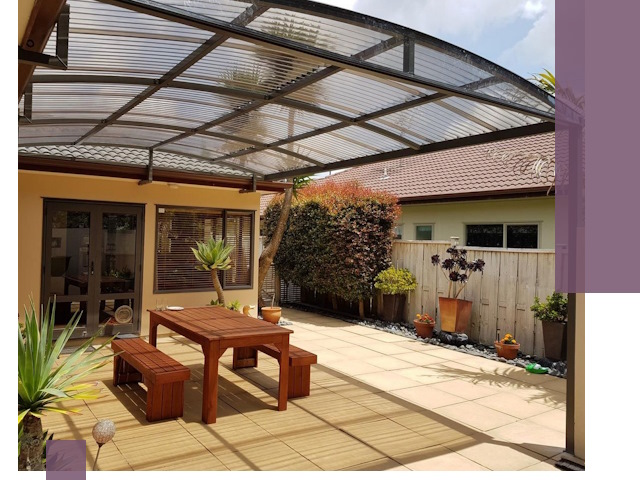 Навесы во двор под ключ в Крымске — изготовление и монтаж