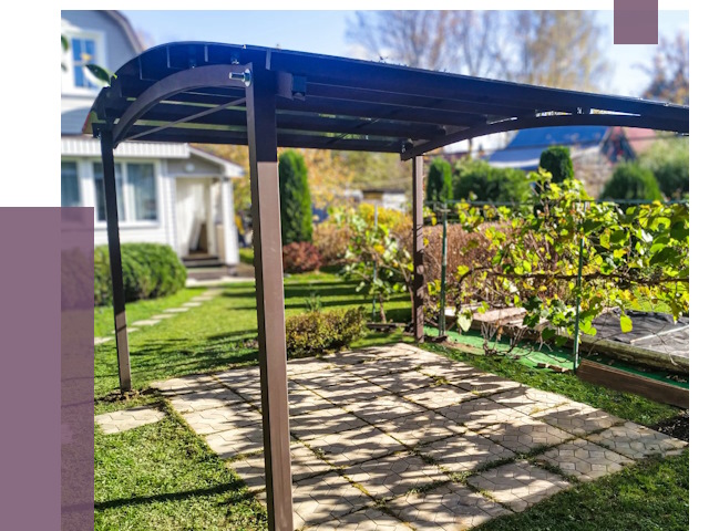 Навесы для дачи в Крымске от 12902 руб. под ключ — ПРОЛЁТ-Крм