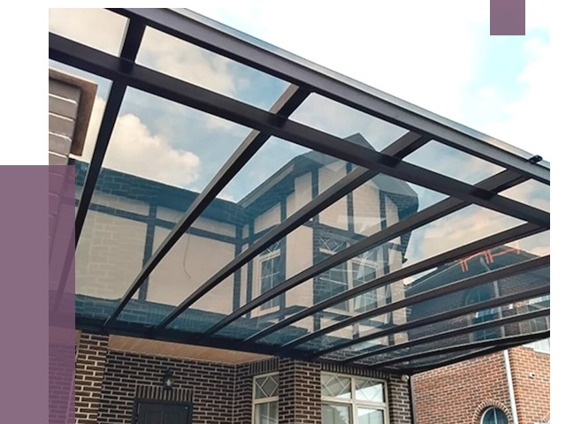 Навесы из поликарбоната в Крымске от 8726 руб. под ключ — ПРОЛЁТ-Крм