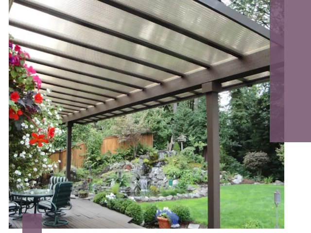 Навесы из поликарбоната под ключ в Крымске быстро и надёжно