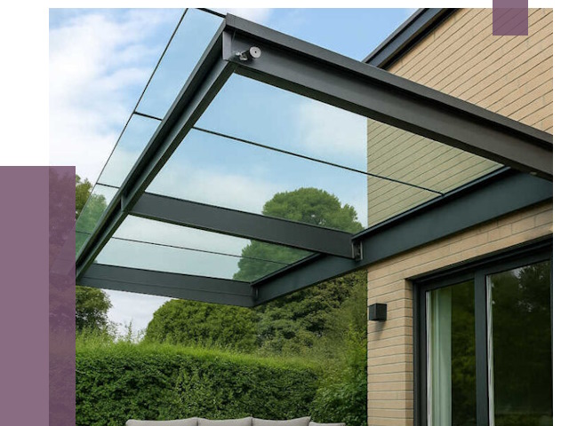 Стеклянные навесы и козырьки в Крымске от 12436 руб.