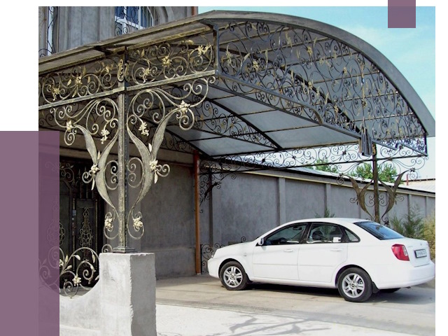 Кованые навесы в Крымске от 14767 руб. | ПРОЛЁТ-Крм