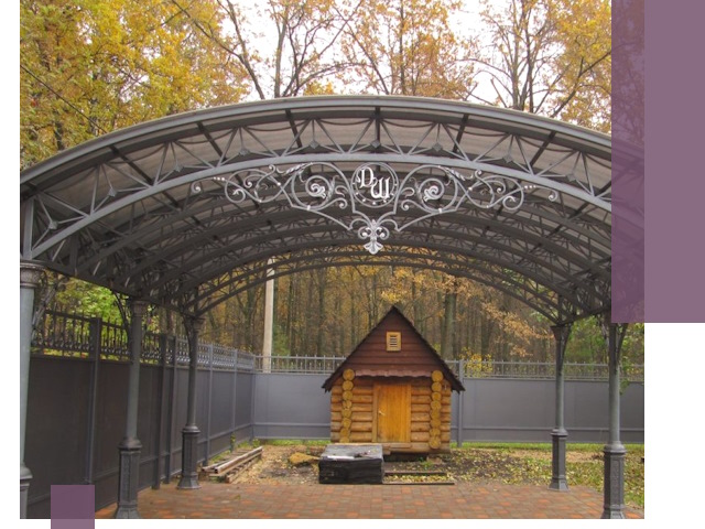 Кованые навесы премиум-класса под заказ в Крымске