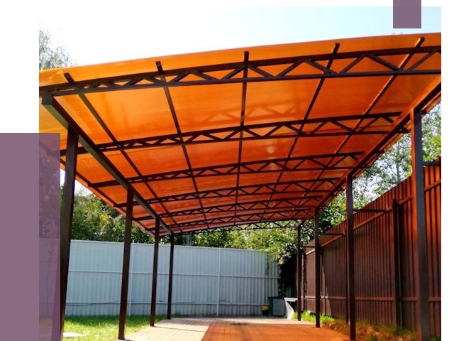 Односкатные навесы под ключ в Крымске от 13316 руб. 