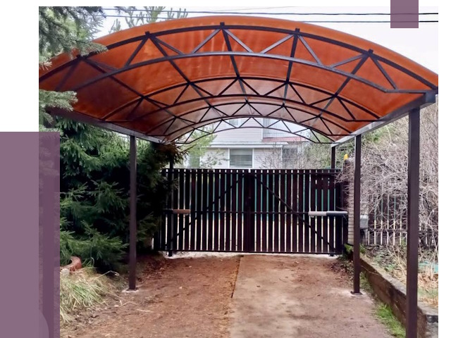 Арочные навесы в Крымске от 12902 руб. — изготовление и монтаж | ПРОЛЁТ-Крм