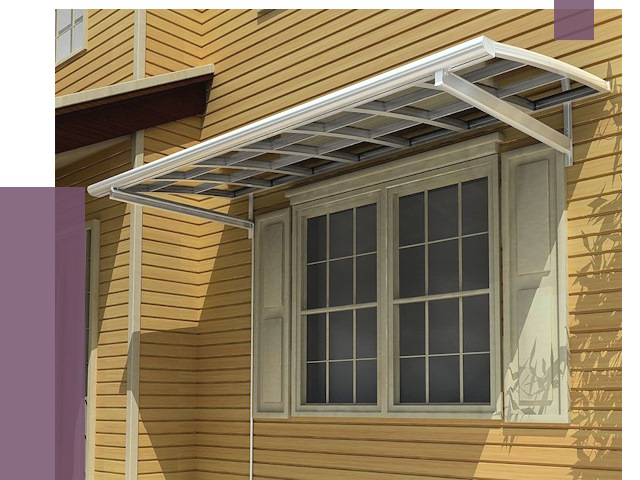 Козырьки над окнами в Крымске от 7720 руб. — монтаж, покупки | ПРОЛЁТ-Крм