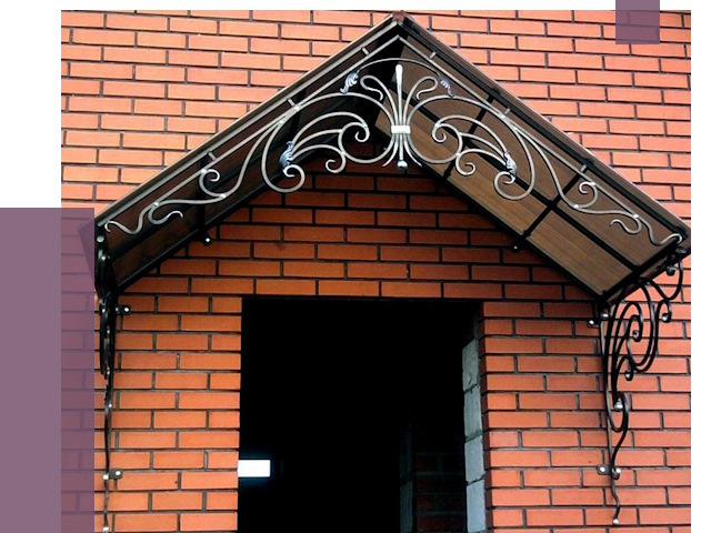 Металлические козырьки в Крымске от 10829 руб. 