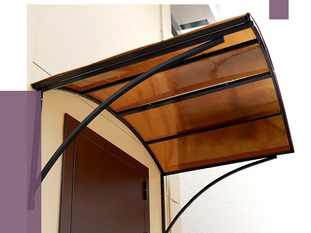 Недорогие козырьки в Крымске от 7689 руб.  | ПРОЛЁТ-Крм