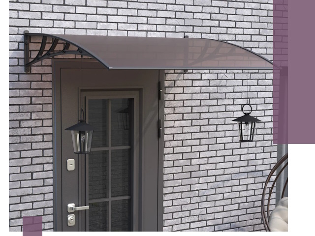 Недорогие козырьки и навесы под ключ в Крымске