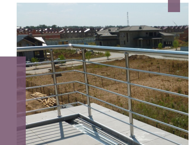 Парапеты из нержавеющей стали в Крымске от 8083 руб. за м² | ПРОЛЁТ-Крм