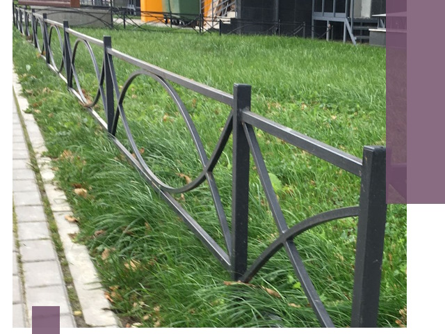 Газонные ограждения из металла в Крымске — монтаж и продажа